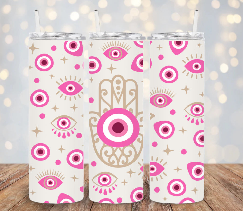 Pink ojo turco tumbler  image 0